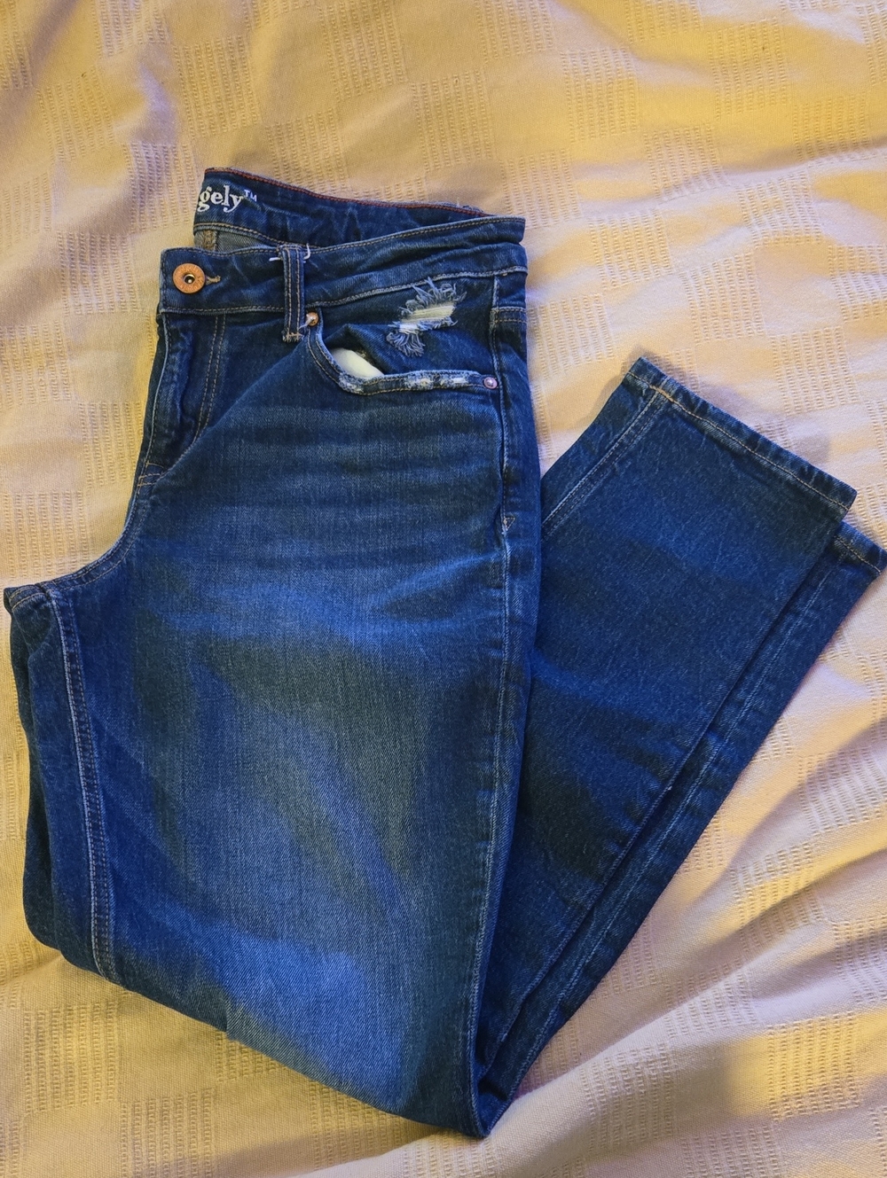 Edgely Women’s Low Rise Boyfriend Jeans Sz 14